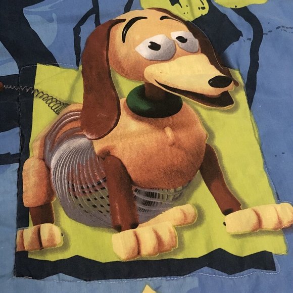 Disney Toy Story In 3-D Buzz Lightyear Woody Rex Comforter Blanket 40 x 53.5” - Picture 5 of 12